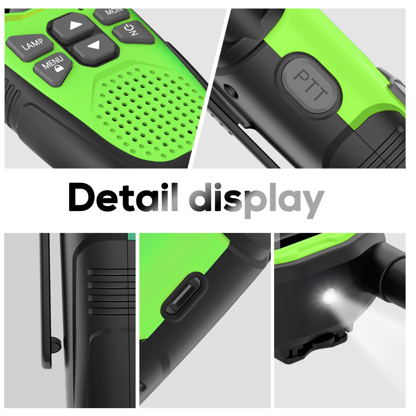 NXGKET Walkie Talkie Long Range 2 Pack ,Rechargeable 22 Channels Walky Talky 2 Way Radio with Built-in Batteries Gift for Kids Adults Outdoor Game Camping Hiking