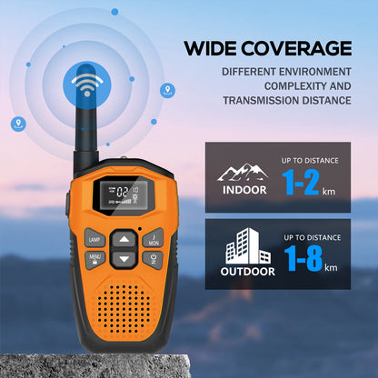 Walkie Talkies Long Range for Kids 3 Pack, DURLK Rechargeable 2 Way Radios 22 Channels with LED Flashlight, VOX, Clear Voice Type-C Charging Portable for Boys Girls Gift,Built-in Li-ion Batteries
