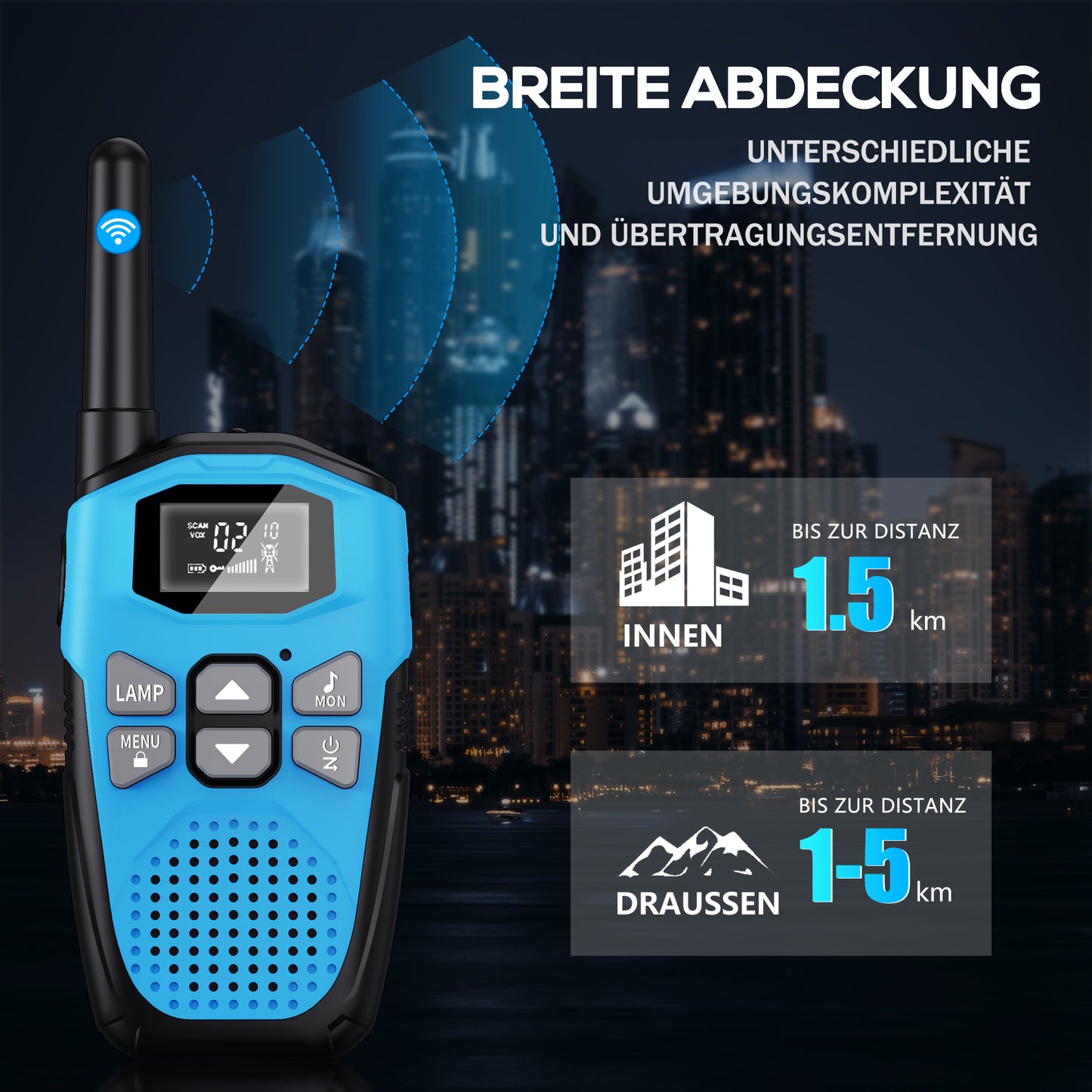 Walkie Talkies for Adults Long Range 4 Pack, NXGKET Rechargeable Kids Walky Talky with Built-In Li-Ion Battery, 16 Channels Radio with Type-C Charging Cable,VOX Function,LED Flashlight, for Camping